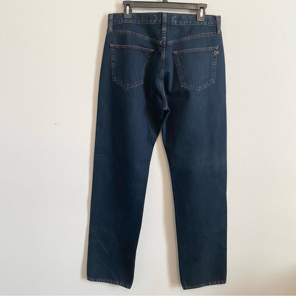 Outerknown Dark Wash High Rise Button Fly Straight Leg Jeans Size 27 - Picture 3 of 8